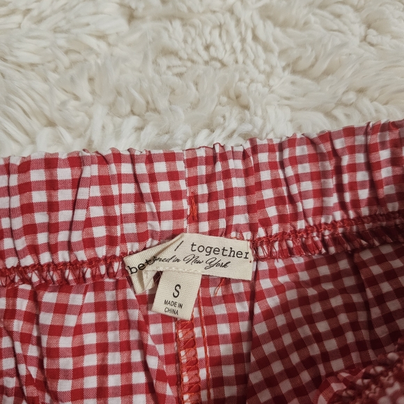 Red and White Gingham Pajama Set - Picture 5 of 8